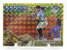 JOSE ALTUVE 2021 MOSAIC FIELD VISION GOLD MOSAIC PRIZM! #08/10! SSP! ASTROS!