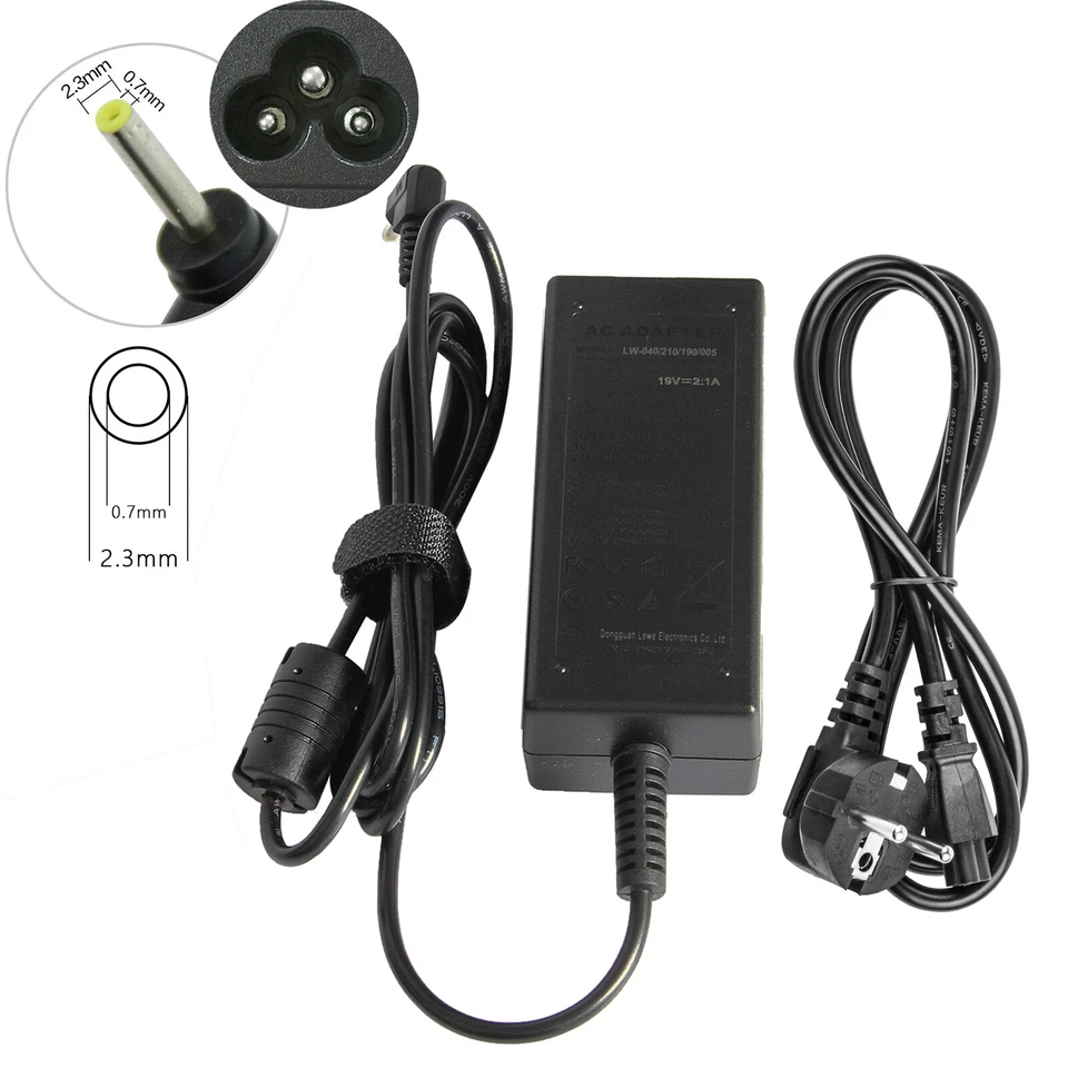 Für Asus Eee PC R101X R101D R105 R105D 1005HA 1104HA Ladegerät Netzteil Neu - Bild 3 von 4