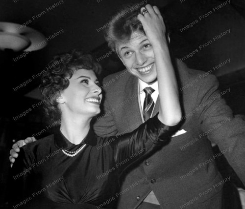 8x10 Print Sophia Loren Rock N Roll Star Tommy Steele #SL830