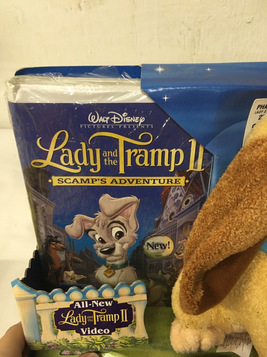 Lady & The Tramp II Scamp's Adventure Plush Dog + VHS Set Rare | eBay