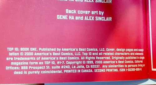 TOP 10 BOOK 1 TPB - SIGNED BY GENE HA - WILDSTORM 2000 SECOND PRINTING - Picture 6 of 14