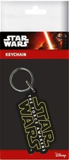 STAR WARS EPISODE VII LOGO FORCE AWAKENS RUBBER KEYRING NEW OFFICIAL MERCH