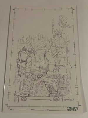 TMNT THE LAST RONIN #5 JUSTIN ROILAND PENCIL SKETCH VARIANT LIMITED TO 400 NM