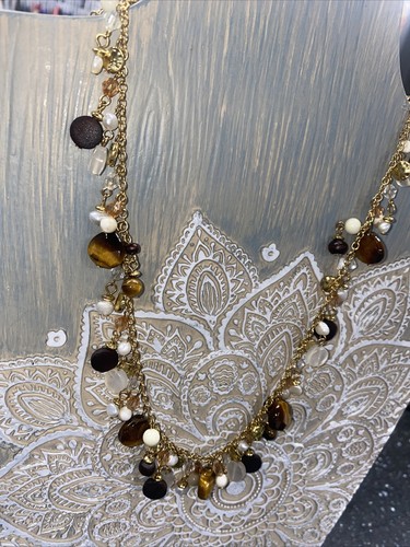 Ralph Lauren Semi Precious Stone Necklace D18 - Picture 2 of 12