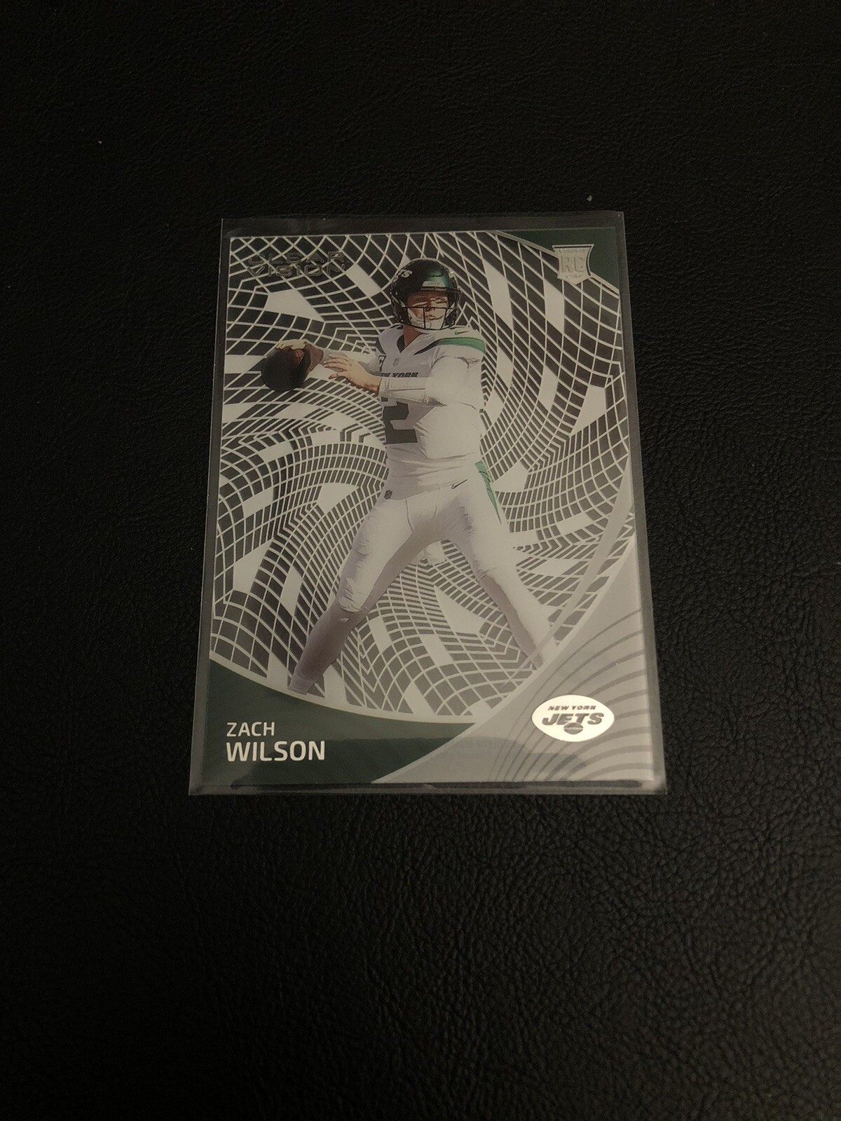 ZACH WILSON 2021 Chronicles Clear Vision Football Rookie Card - New York Jets