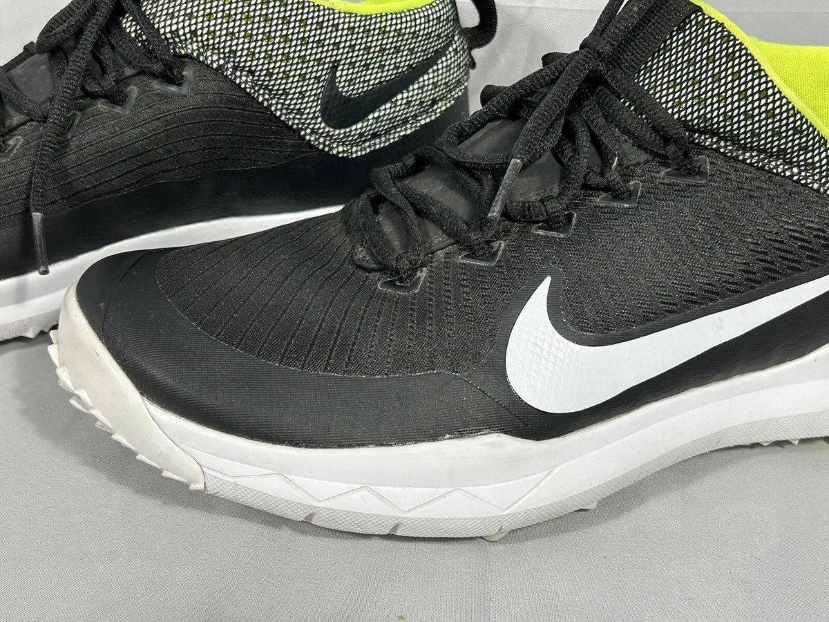 NIKE FI PREMIERE Golf Shoes Black White Volt Men display picture 3