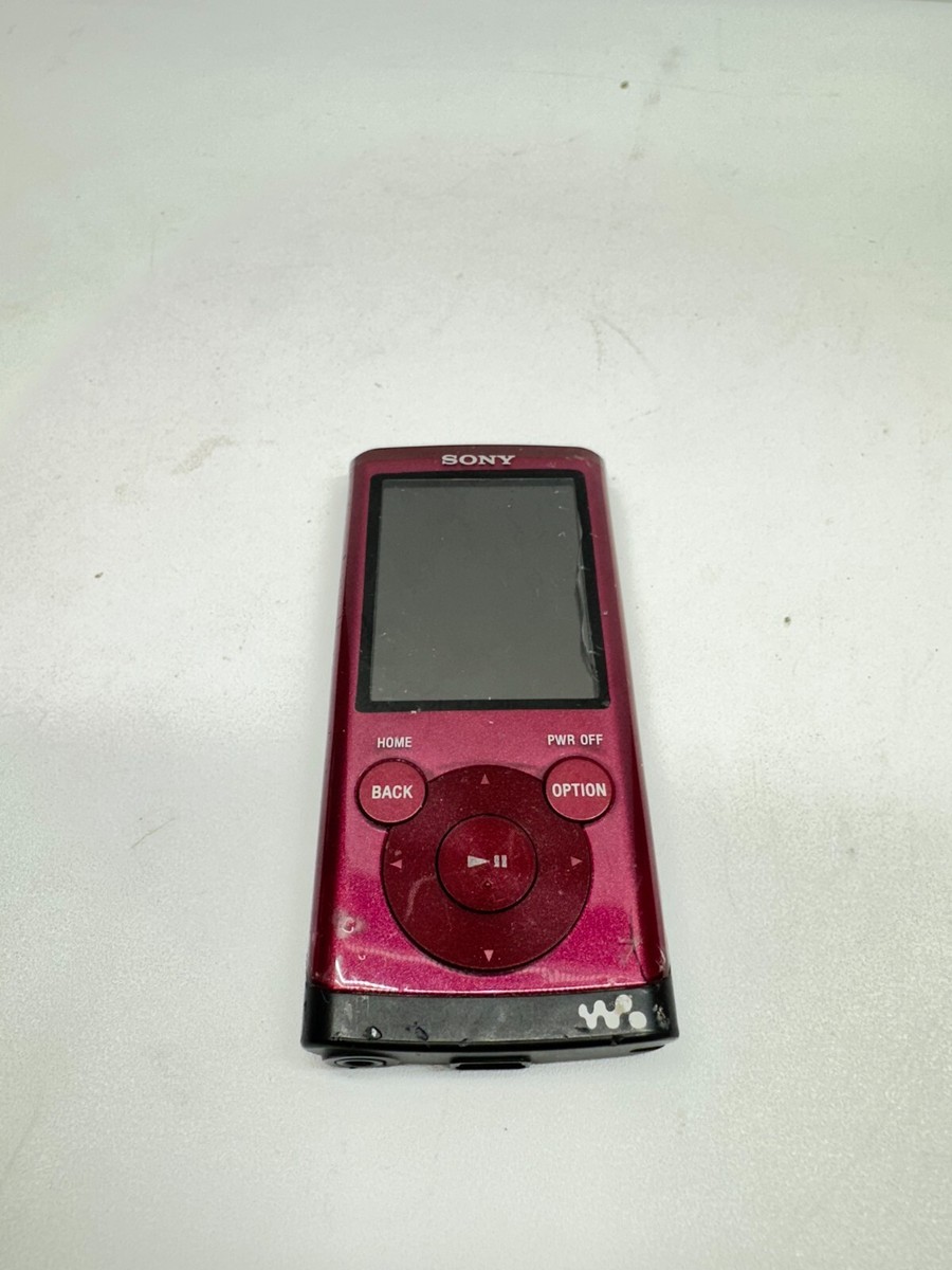 美品　SONY 　MP3プレーヤー　赤 Sony 4GB E Series Walkman Video MP3 Player (Red) NWZE473RED B&H