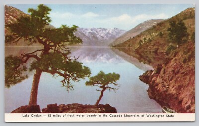 Postcard Lake Chelan Cascade Mountains Washington