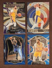  ANTHONY DAVIS 2020 Prizm Select Lot TURBOCHARGED,  NUMBERS, BLUE Premier Lakers