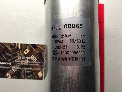 68uF 600 VAC LARGE CAPACITY OIL FILLED CAPACITOR - Picture 2 of 3