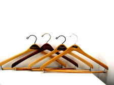 Hangers wooden advertising  1443h2 preowned clean good