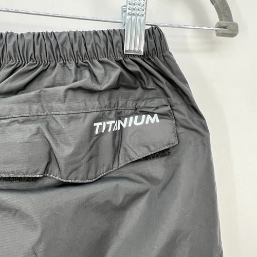 Columbia Titanium Kids Unisex Boy Girl Black Rain Nylon Omni-Tech Pants Sz. L - Picture 2 of 5