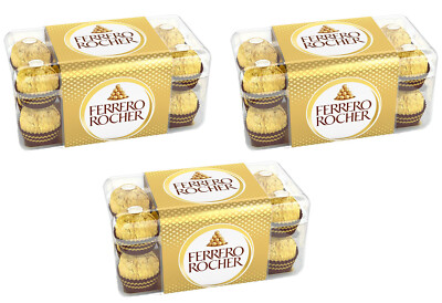 3 FERRERO ROCHER Premium Chocolate Candies Sweets Boxes 200g 7oz