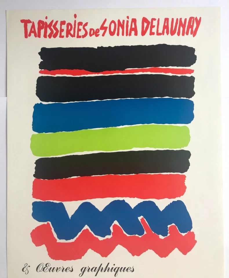 Sonia DELAUNAY (d'ap.) J. Damas Antibes, 1980. Affiche originale en sérigraphie - Photo 4/4
