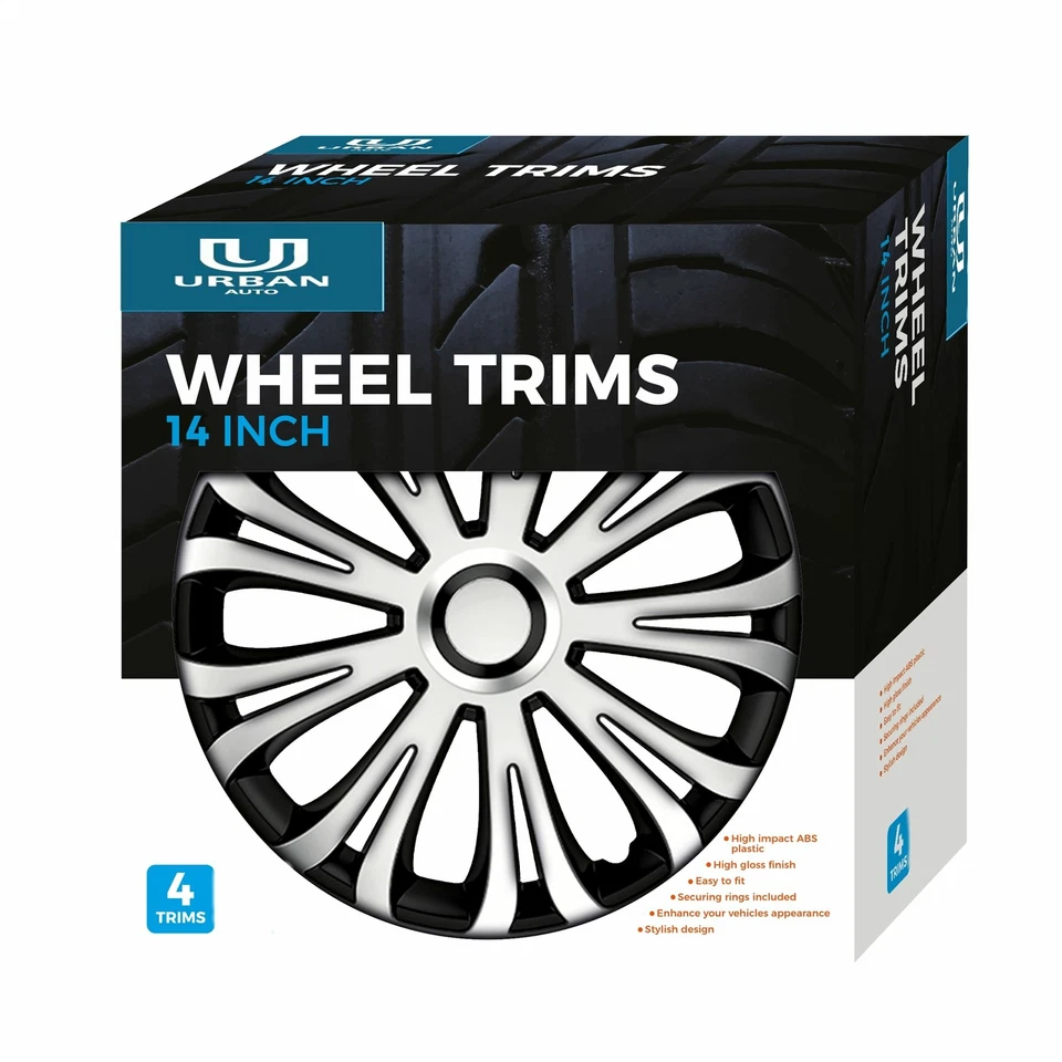 Wheel Trim Cover Inferno 14" To Fit Audi Q3 Silver/Black Set Of 4 - Image 3 of 4