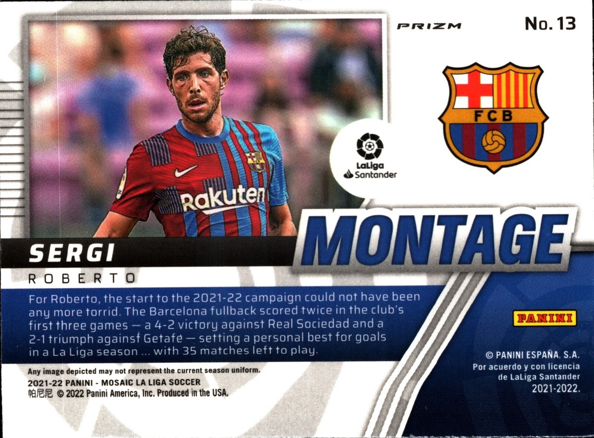 Panini Prizm Sergi Roberto | 0 World Cup #13 eBay 2021-22 Mosaic