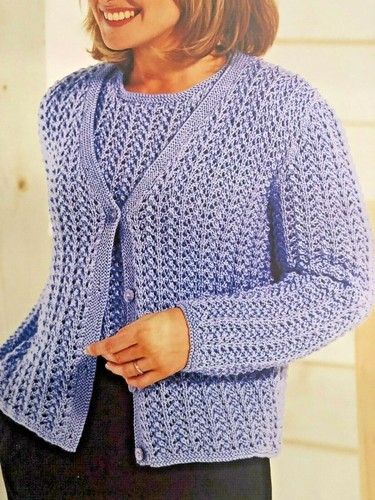 WOMENS LADIES CARDIGAN \u0026 JUMPER ( TWIN 