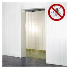 1m (w) x 2.5m (d) - Anti-Insect PVC Strip Curtain Kit - 200mm x 2mm Strips