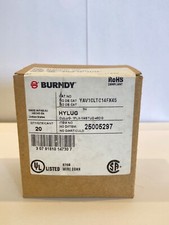 YAV1CLTC14FX45 BURNDY COMPRESSION TERMINAL ,1 AWG, 1-HOLE, 1/4" STUD 20 PCS BOX