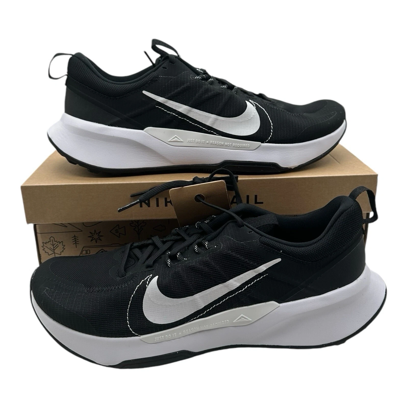 Nike Men's Juniper Trail 2 Next Nature Running Shoes Men's Size 12 Black White