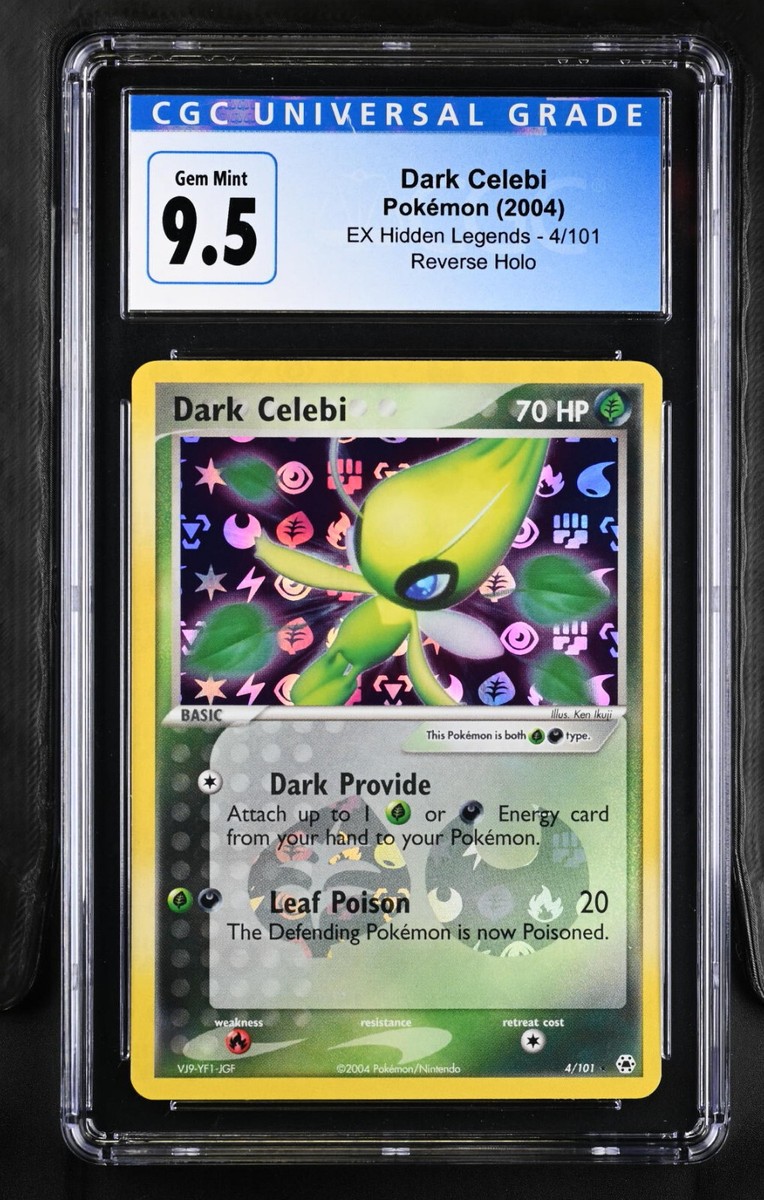 Pokémon TCG Dark Celebi EX Hidden Legends 4/101 Reverse Holo CGC