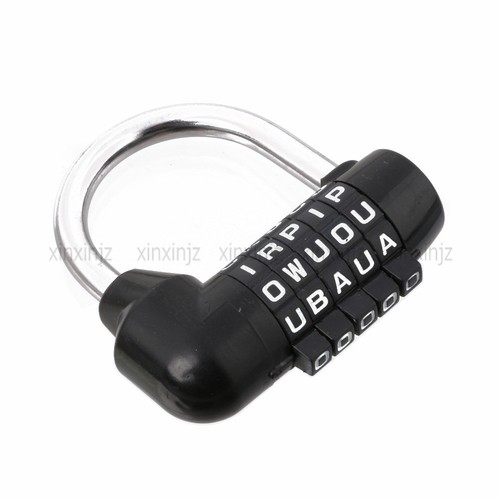 5 Digit letter Secure Combination Lock Password Gym Padlock - 第 10/14 張圖片