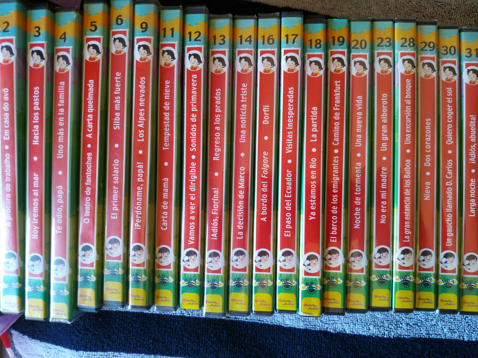 Heidi Die Serie de TV - 37 X DVD Spanisch - 52 DVD Fehlen 15 Dvds | eBay