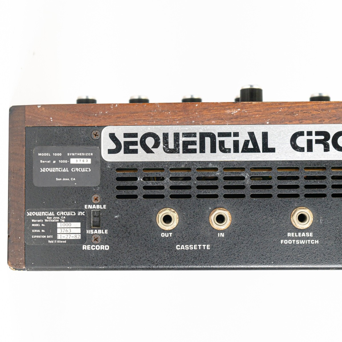 1982 Sequential Circuits Prophet 5 Model 1000 - Rev 3 1982 Sequential Circuits Prophet 5 Model 1000 - Rev 3