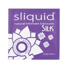 Sliquid Naturals Silk - .17 Oz Pillow Intimate Personal Lubricant - Choose Qty