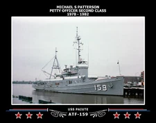 Navy Emporium USS Paiute ATF-159 Canvas Photo Print 134ATF159
