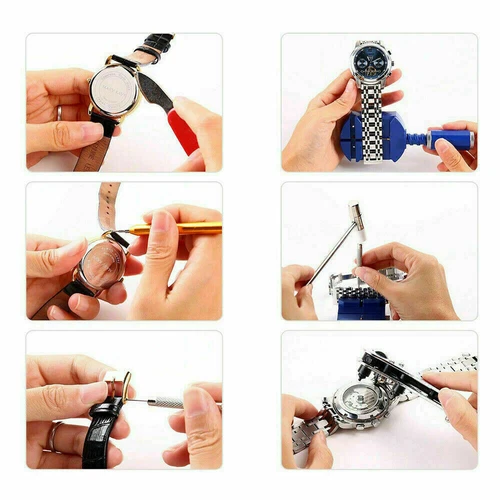 Watch Repair Kit 147 PCS Watch Battery Replacement Tool Kit Watch Remover Tool - Picture 3 of 16