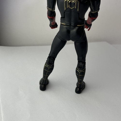 Marvel Legends Spider-Man Black Gold Suit Armadillo No Way Home incomplete loose - Picture 7 of 8