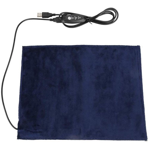 Dog Cat USB Pet Electric Heat Heated Heating Heater Pad Mat Blanket Bed 24*30cm - Picture 5 of 12