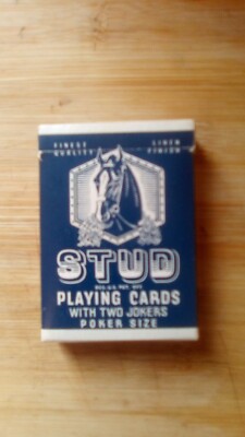 新品】Stud Playing Cards 青 Stud Playing Cards (2 Deck Set