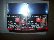 200 Ultra Pro 3x4 Regular Card Toploaders & 200 Penny Sleeves Combo Pack Sealed