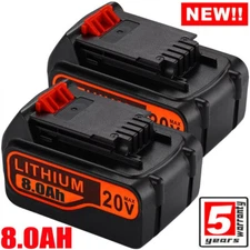 2X MAX Lithium-Ion Battery For Black & Decker 20Volt LB2X4020 LBXR20 20V 8.0AH 