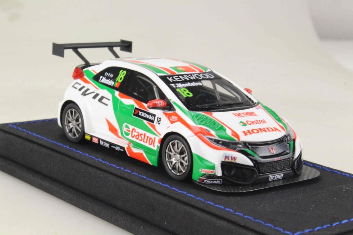 1/43 Mark Honda CIVIC FK2 WTCC T. Monteiro #18 Castrol Honda World