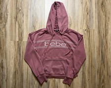 BEBE Sport Hoodie Woman  s Medium Pink Mauve Pullover Sweatshirt