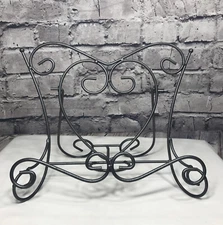 UNBRANDED Decorative Gray Wrought Iron Counter Top Cookbook Picture Stand Easel 