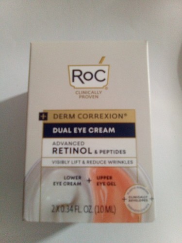 RoC Derm Correxion Dual Eye Cream Advanced Retinol & Peptides 2 x 0.34oz.