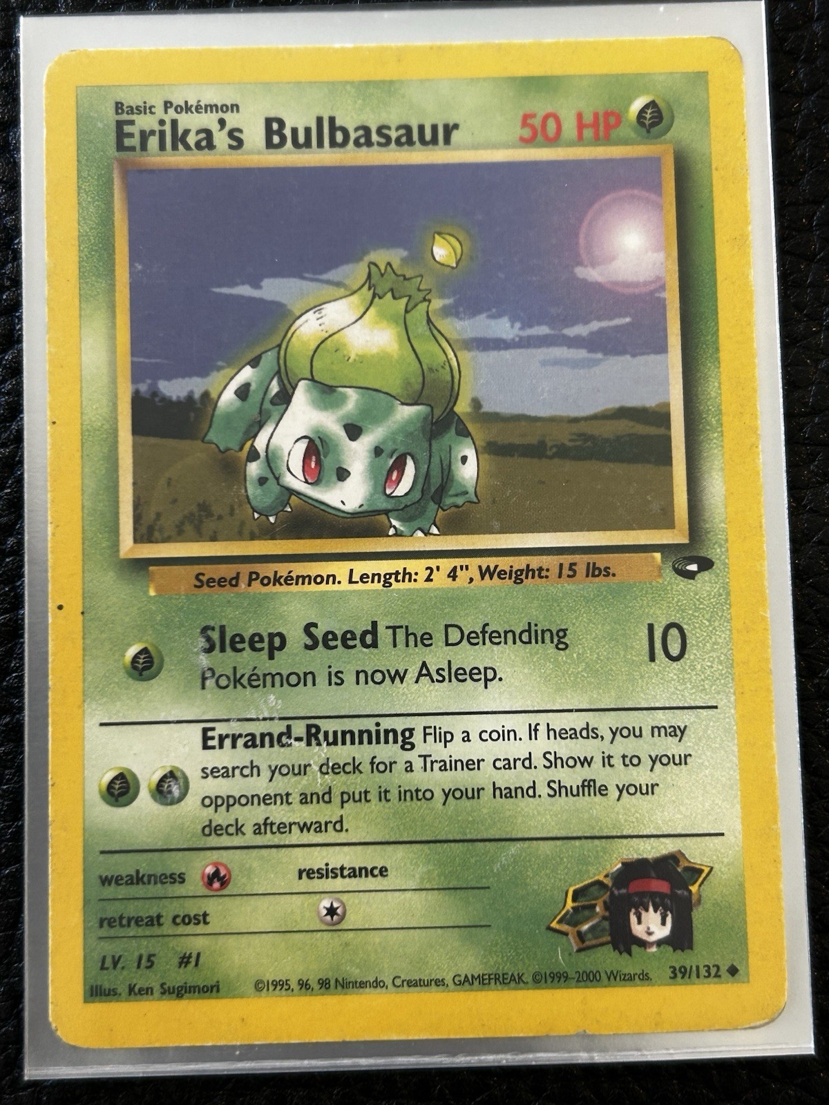 Pokémon Erika's Bulbasaur 39/132 Gym Challenge Regular 2000 English Pokémon TCG