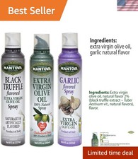 Healthy Cooking Oil Spray Trio - Extra Virgin Olive Oil with Truffle  Garlic