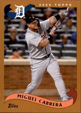 Miguel Cabrera 2020 Topps Archives #279 Detroit Tigers Baseball Trading Card