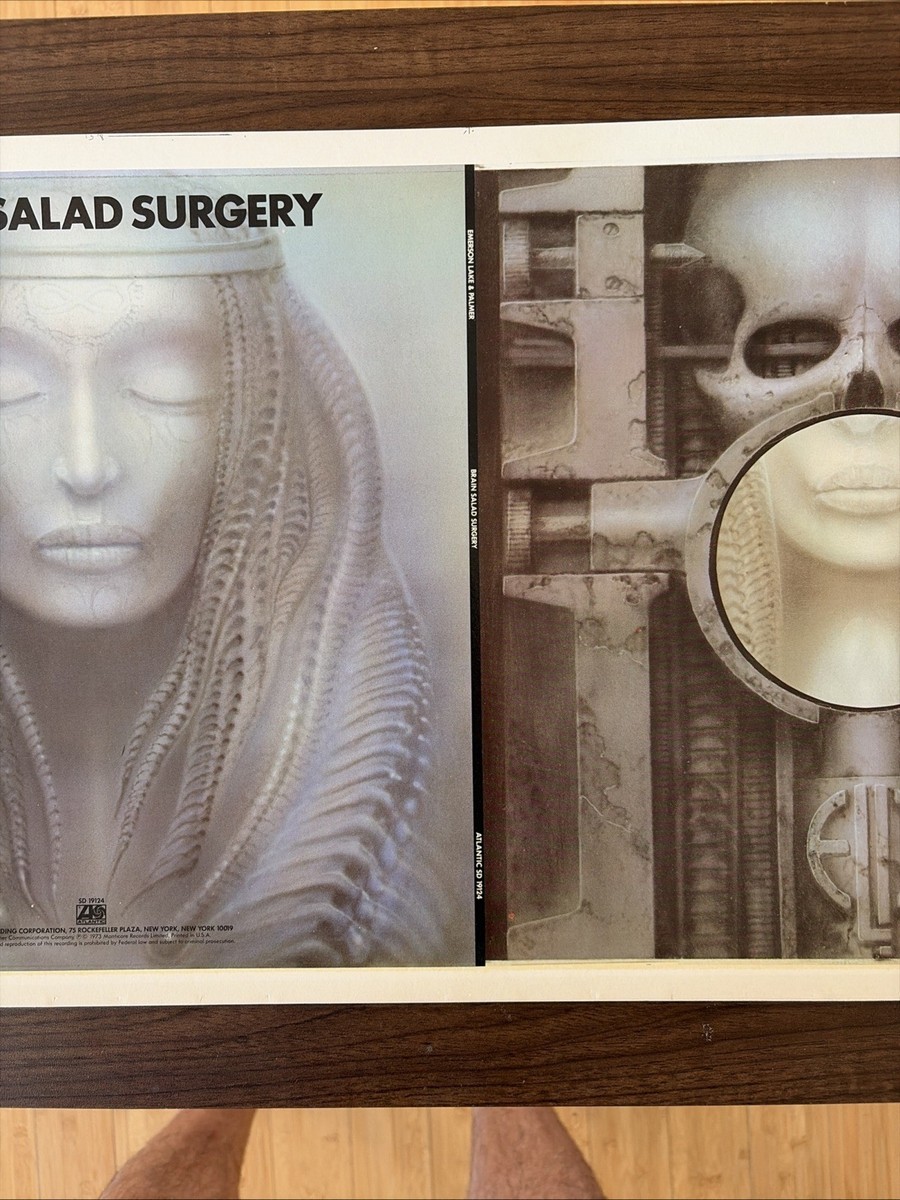 ELP 1973 UNCUT Album Cover Art Brain Salad Surgery HR Giger