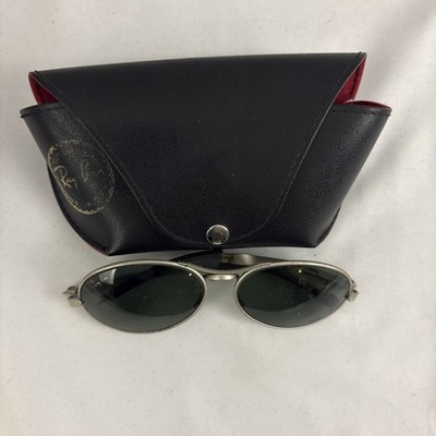 VINTAGE B&L RAY-BAN W2178 ECLIPSE SILVER G15 UV ORBS WRAP SUNGLASSES Y2K Style