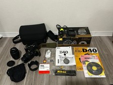 Nikon D40 DSLR Camera w/ AF-S DX 18-55mm f/3.5-5.6  55-200mm Lens From JAPAN