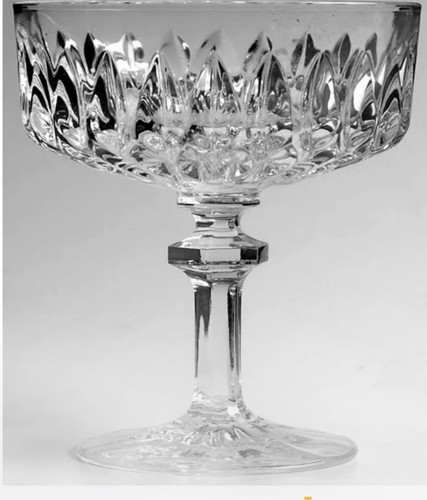 Set Of 4 Nachtman Angelique Crystal Champagne /Tall Sorbet Coupe Glasses 4.75"T - Picture 3 of 11