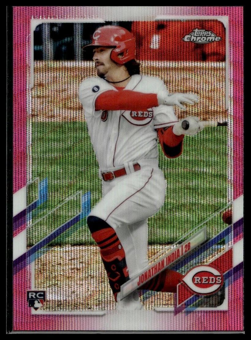 2021 Topps Chrome Update #USC74 Jonathan India Pink Wave Refractor RC
