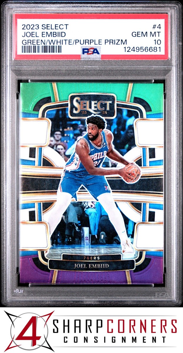 joel embiid select prizm /149 rc nbaカード 2023 PANINI SELECT GREEN WHITE PURPLE PRIZM #4 JOEL EMBIID POP 2