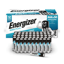 Image of Energizer Max Plus AAA Alkaline Batteries For High Drain Devices Bulk Pack of 50
